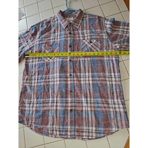 Weatherproof Vintage short sleeve button up collar shirt plaid size XL - Picture 13 of 14